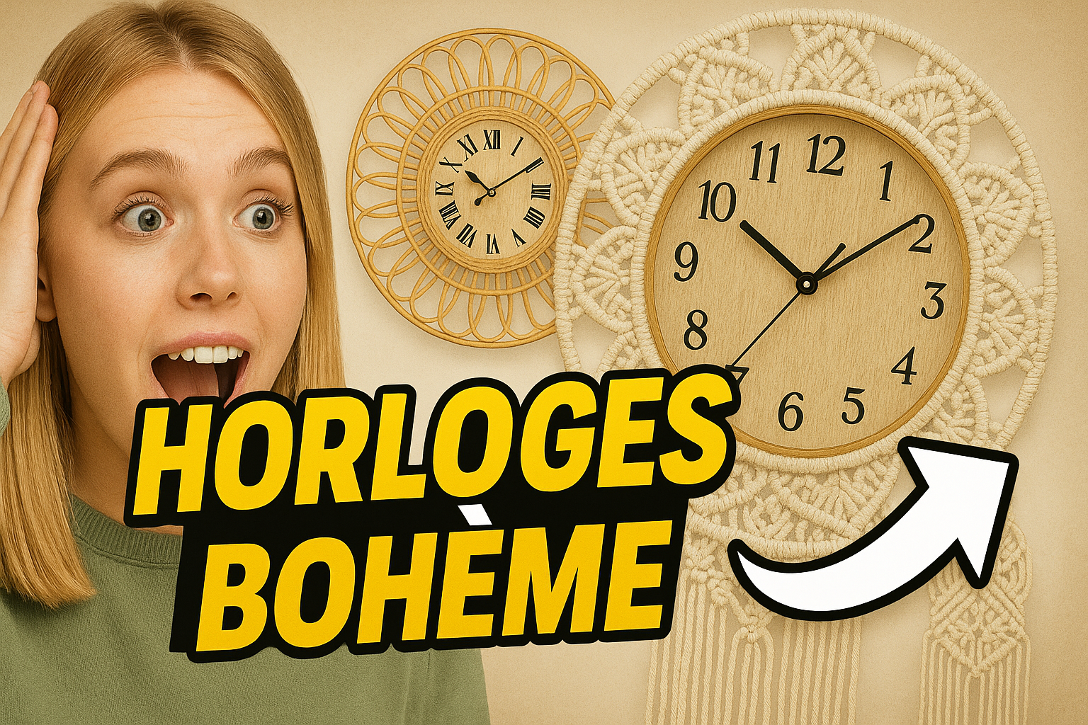 Horloge-Bohème-Élégance-et-Style-pour-Votre-Intérieur- Déco Bohème