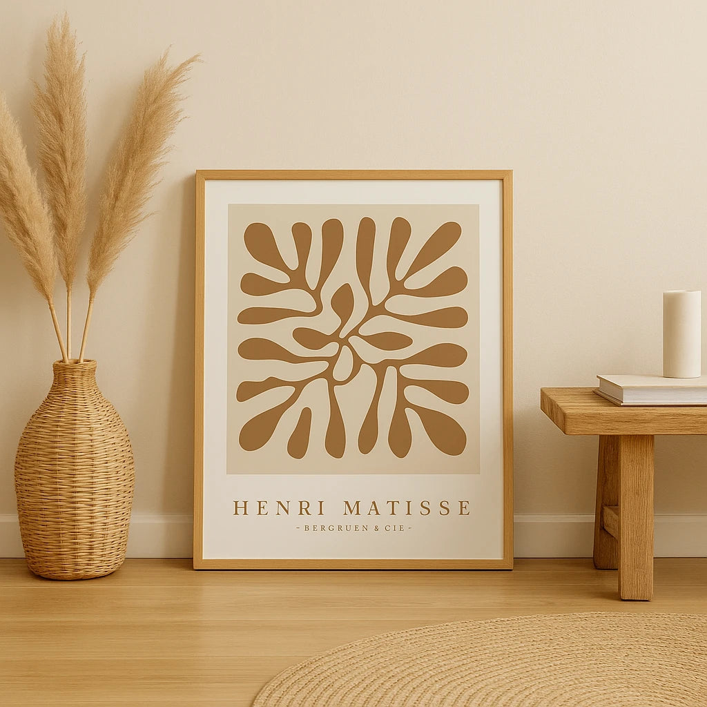 Affiche Abstraite Vintage Inspirée par l'Art Moderne-Déco Bohème