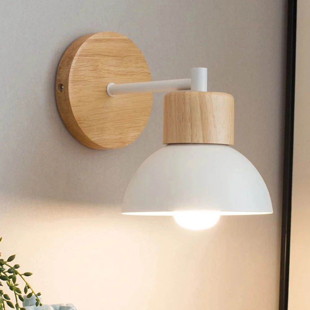 Applique Murale En Bois Vintage Luminaire Mural-Déco Bohème