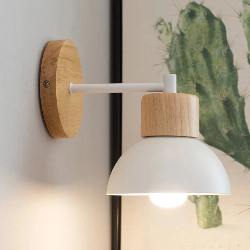 Applique Murale En Bois Vintage Luminaire Mural-Déco Bohème