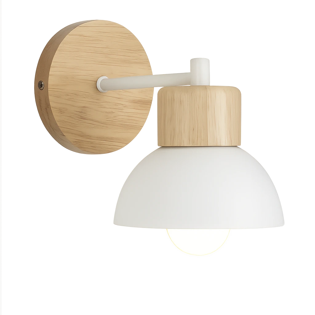 Applique Murale En Bois Vintage Luminaire Mural-Déco Bohème