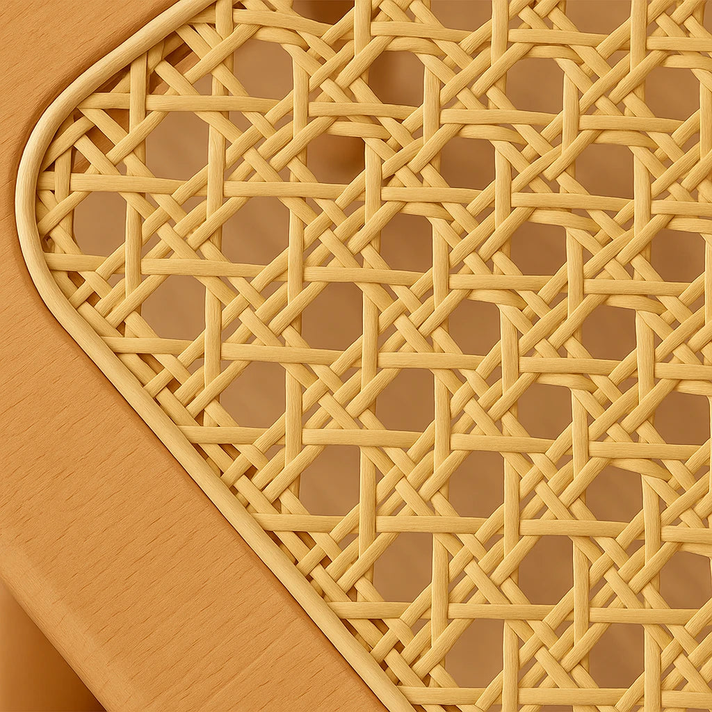 Banc En Canage Et Bois Naturel-Déco Bohème