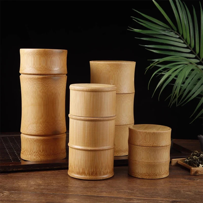 Boîte De Stockage En Bambou Naturel-Déco Bohème