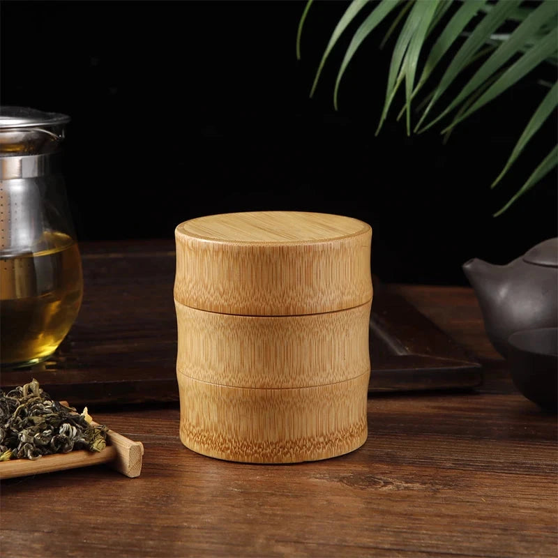 Boîte De Stockage En Bambou Naturel-Déco Bohème