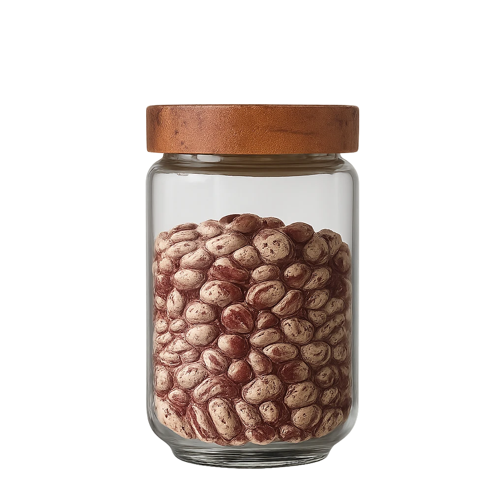 Boîte Hermétique En Verre Avec Couvercle En Bois-Déco Bohème