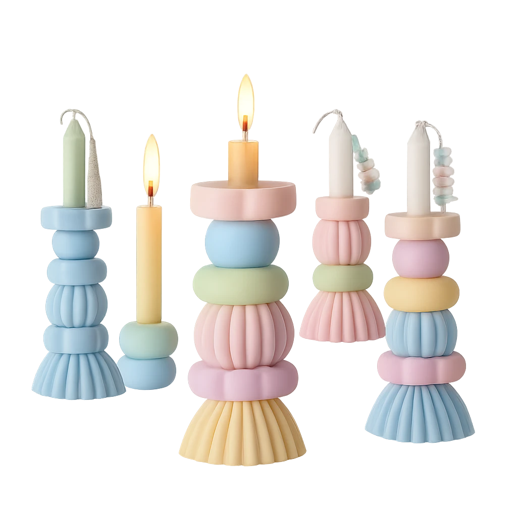 Bougie Haute Aromathérapie Pastel Élégante-Déco Bohème