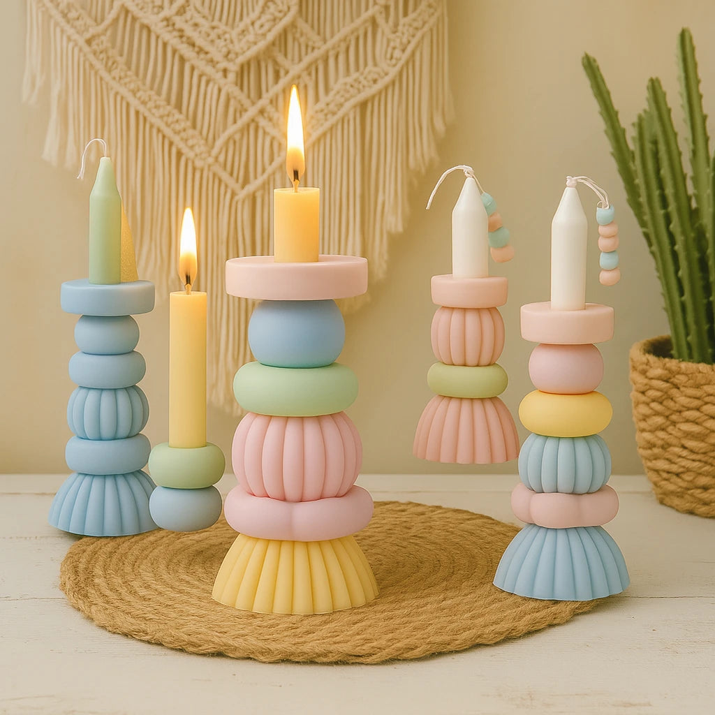 Bougie Haute Aromathérapie Pastel Élégante-Déco Bohème