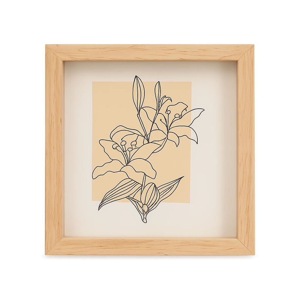 Cadre Photo Carré Style Bohème 11x11x2cm-Déco Bohème