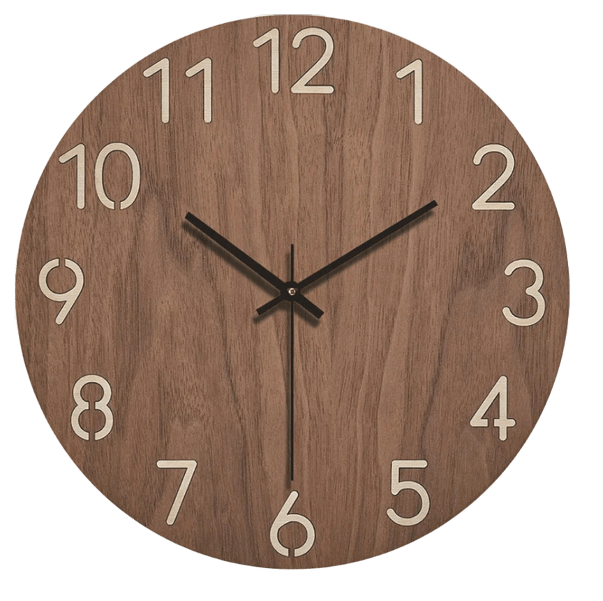Horloge Murale Bohème Chic en Bois