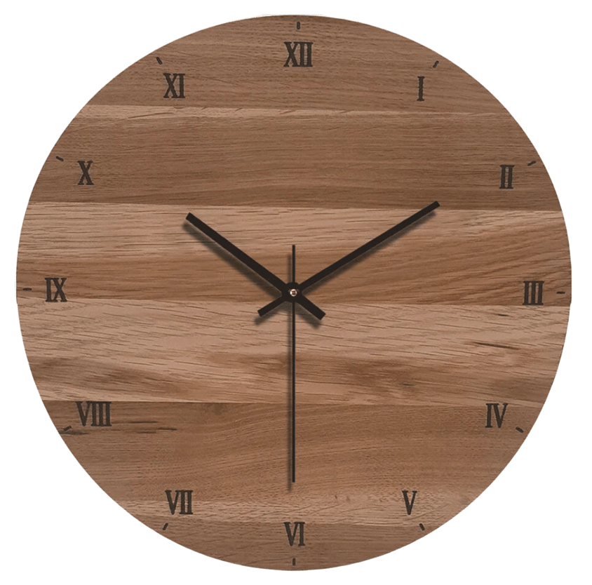 Horloge murale bois American Style silencieuse