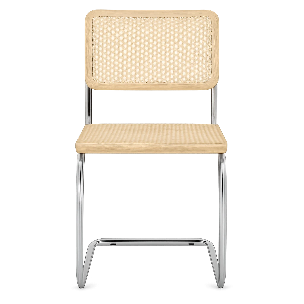 Chaise Cesca En Bois Et Rotin 45x49x85cm-Déco Bohème