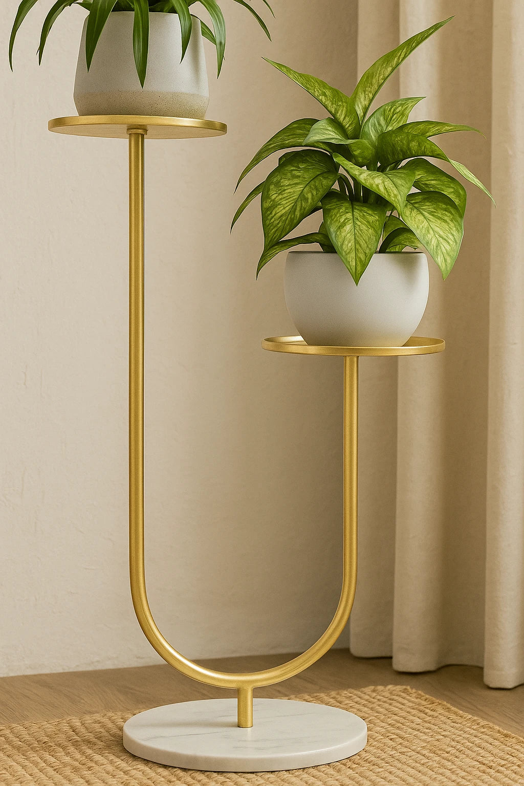 Etagère Créative Au Sol De Plantes 76x25cm-Déco Bohème