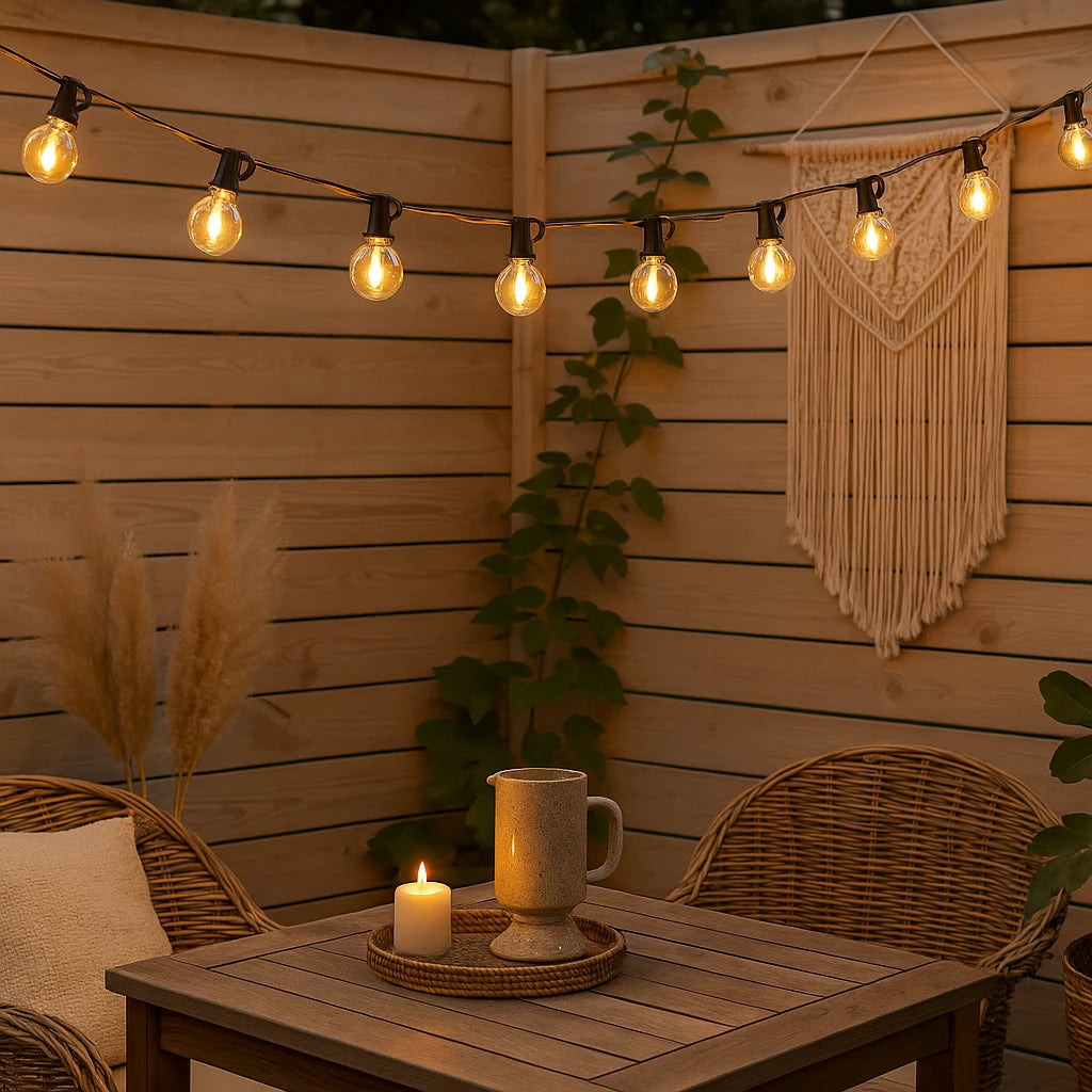 Guirlande Lumineuse LED Boules Lumineuses-Déco Bohème