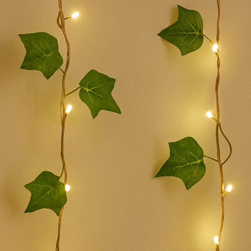 Guirlande Lumineuse Solaire à LED avec Fleurs-Déco Bohème