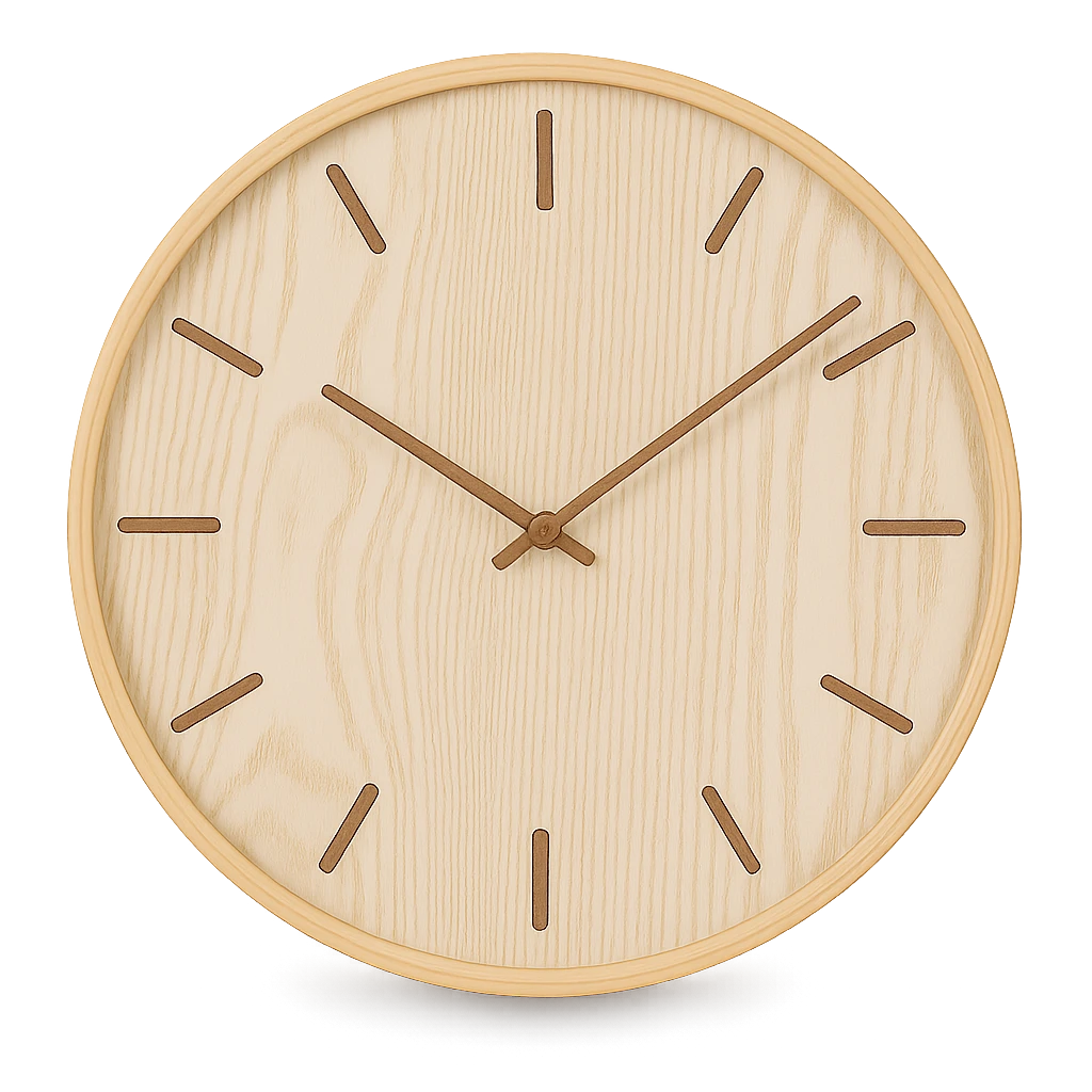 Horloge Minimaliste Bohème Beige - 30cm-Déco Bohème