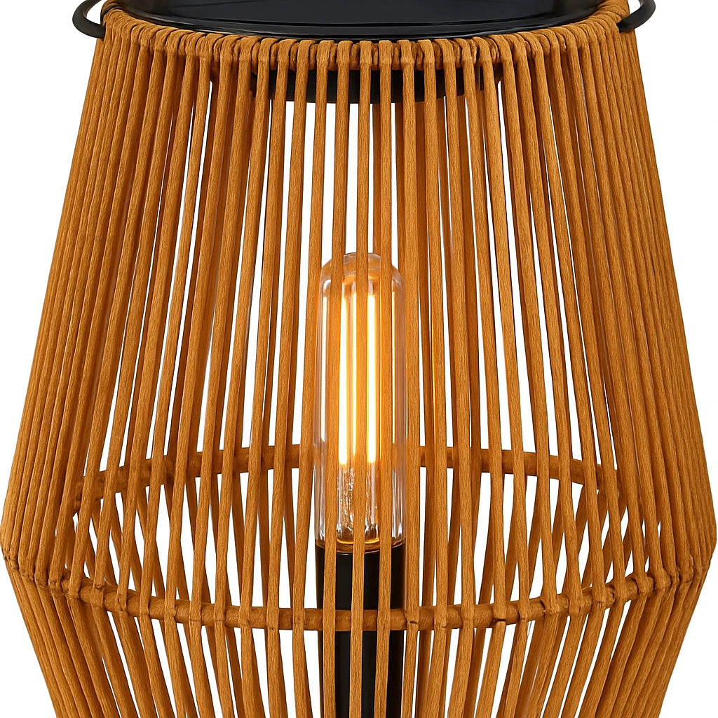 Lampe Solaire Bohème En Rotin-Déco Bohème