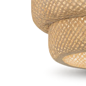 Lampe Suspendue En Bambou Tricotée 35x30cm-Déco Bohème