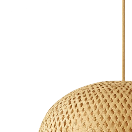 Luminaire Décoratif En Bambou Tricotée 18x30cm-Déco Bohème