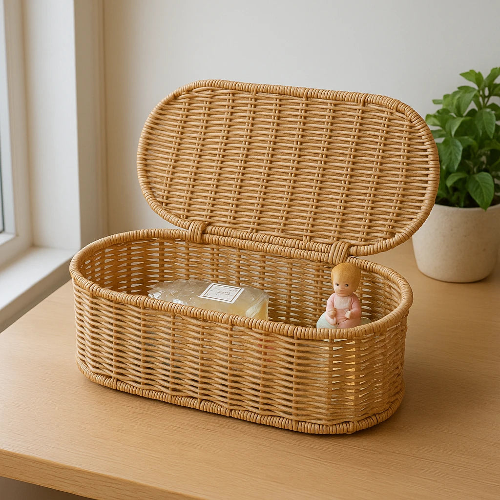 Panier De Rangement Bohème En Rotin-Déco Bohème