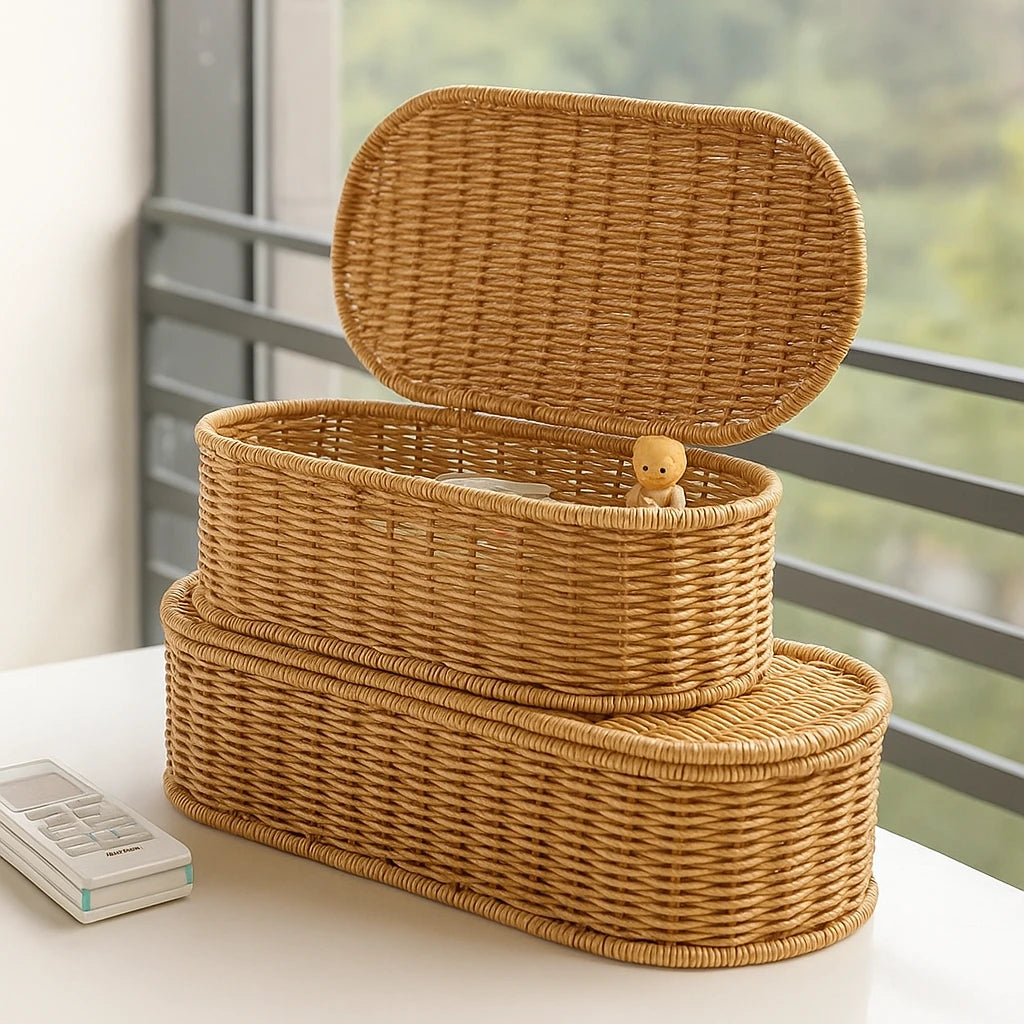 Panier De Rangement Bohème En Rotin-Déco Bohème