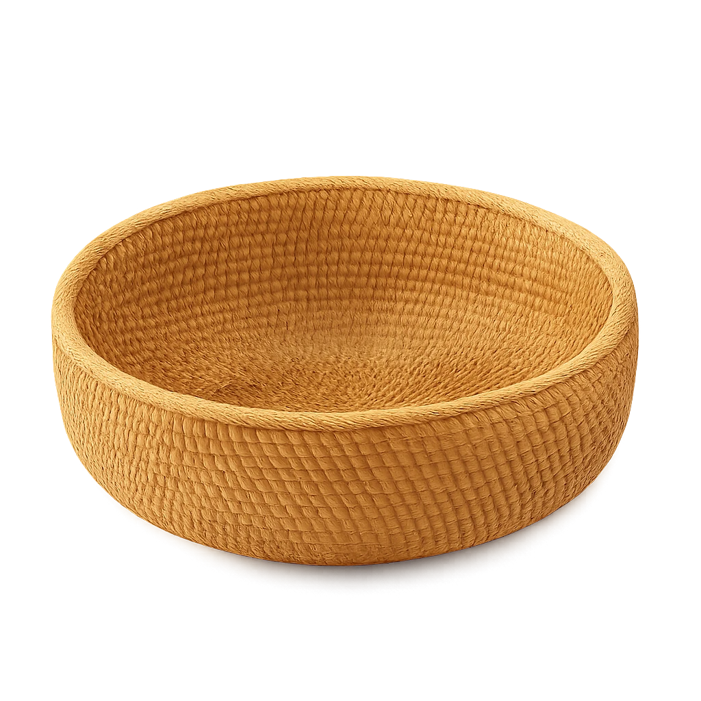 Panier Rond En Rotin Tissé À La Main-Déco Bohème