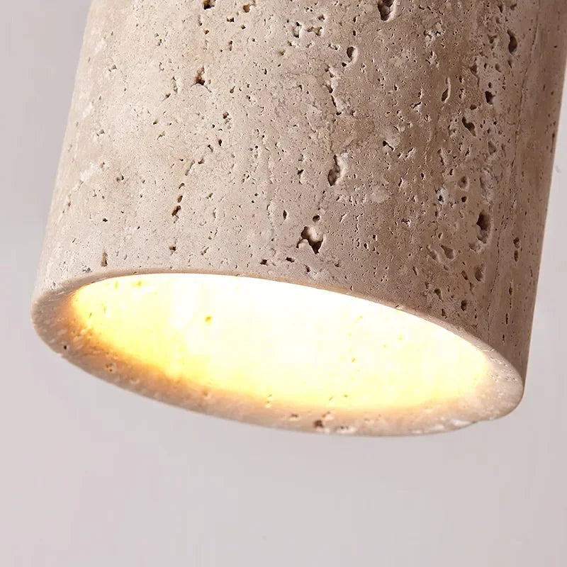 Plafonnier Moderne En Pierre De Travertin 160x110mm-Déco Bohème