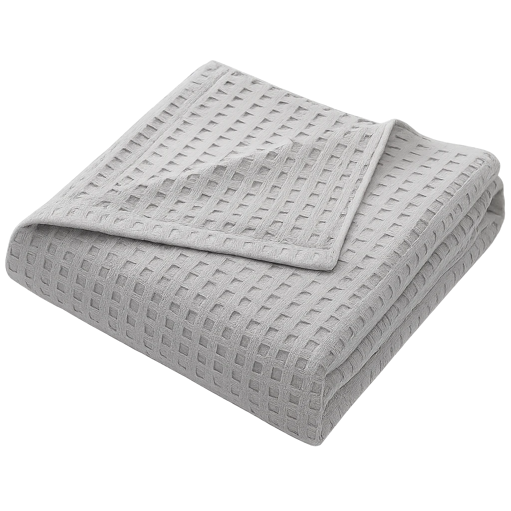 Plaid Gris En Coton Bohème Chic-Déco Bohème