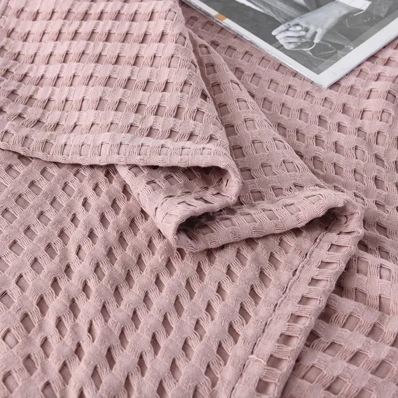 Plaid Rose En Coton Bohème Chic-Déco Bohème