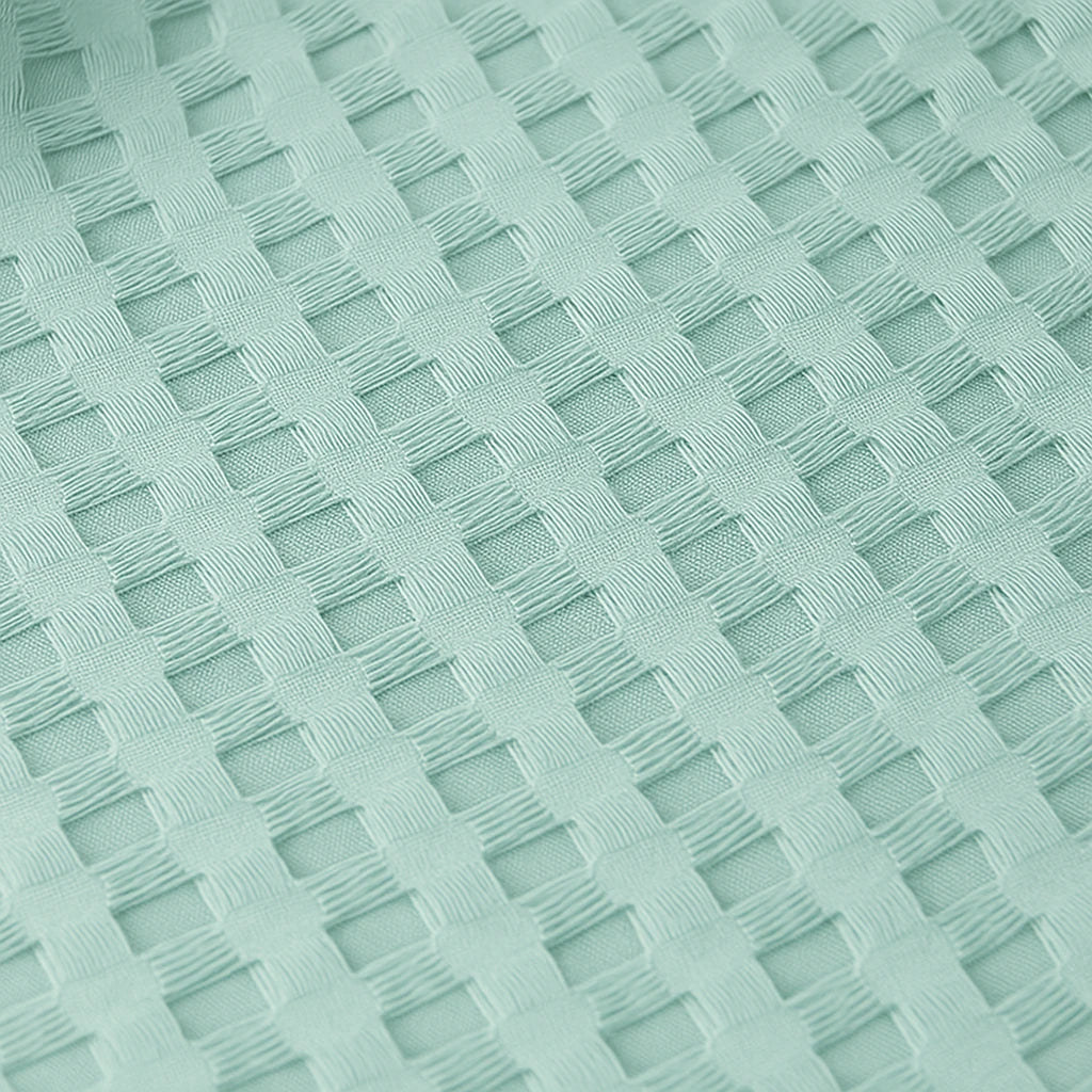 Plaid Vert Clair En Coton Bohème Chic-Déco Bohème