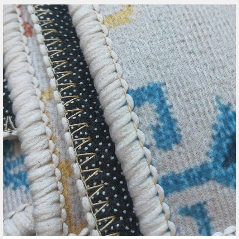 Retro Persian Carpet Large Area Outdoor Balcony Mat American Style Rural Living Room Carpet Rugs for Bedroom-Déco Bohème