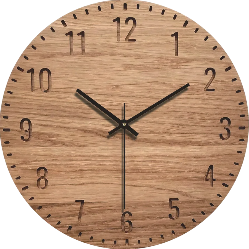 Horloge bois silencieuse design spéciale bohème chic