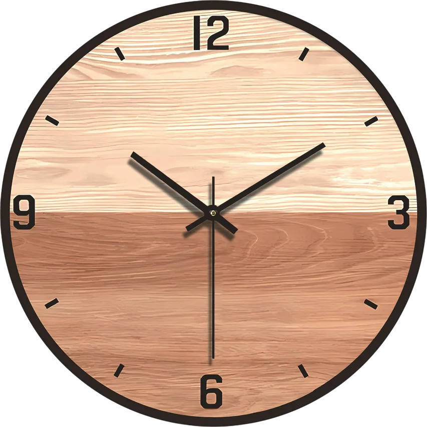 Horloge moitié clair sliencieuse bohème