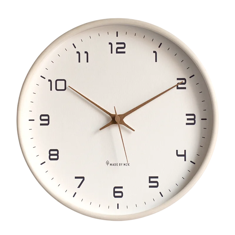 Horloge murale bois massif nordique luxe