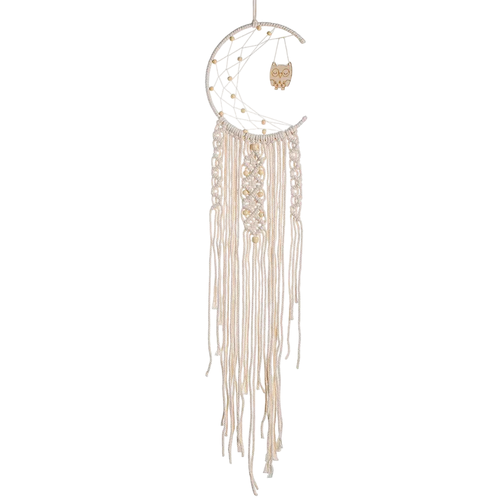 Grand Attrape-Rêves Macramé Arbre de Vie