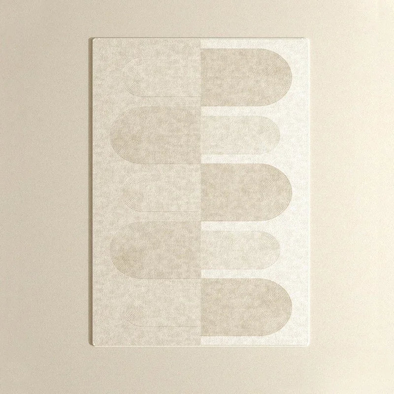 Tapis Bohème Beige Grand Format à Motifs Bohème