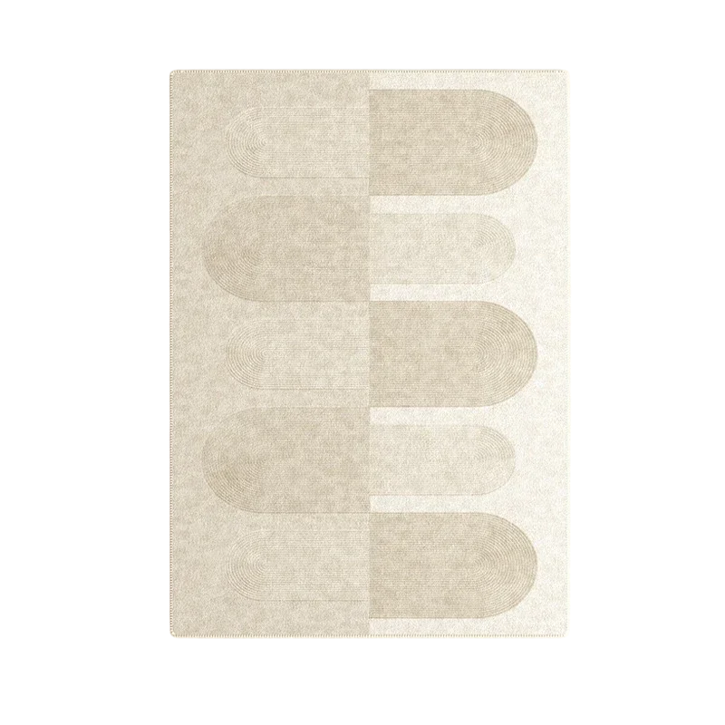 Tapis Bohème Beige Grand Format à Motifs Bohème