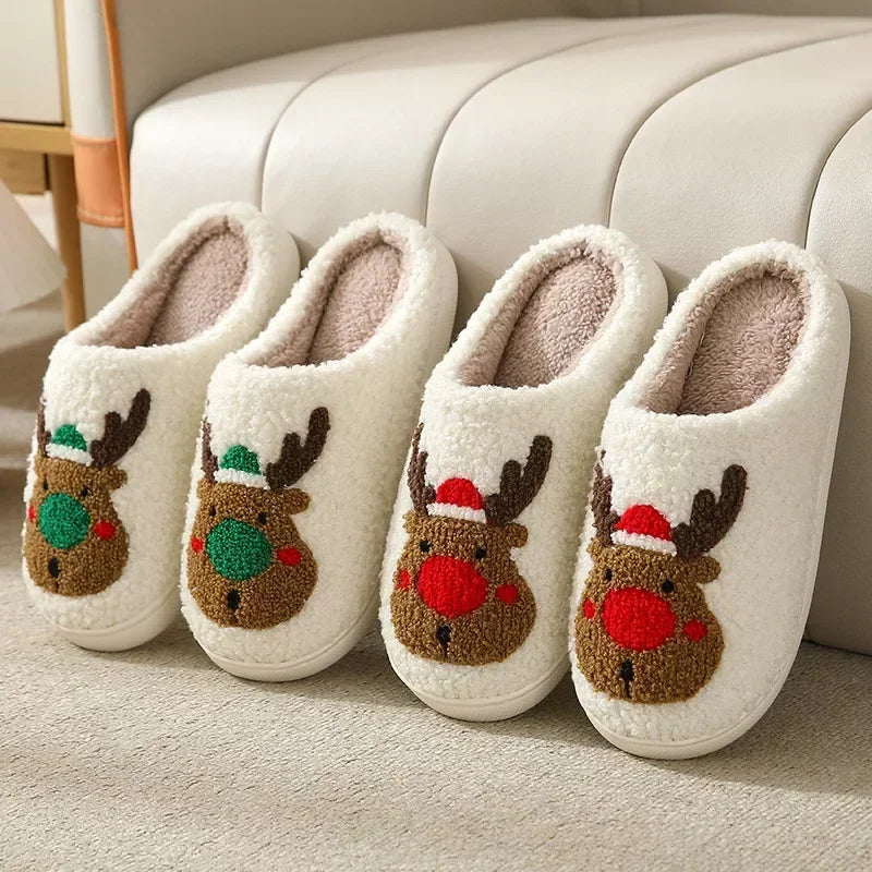 House Fuzzy Slipper Men Male Ghost Face Blue Evil Eye Home Shoes Plush Winter Warm Indoor Floor Non Slip Women Female Halloween-Déco Bohème
