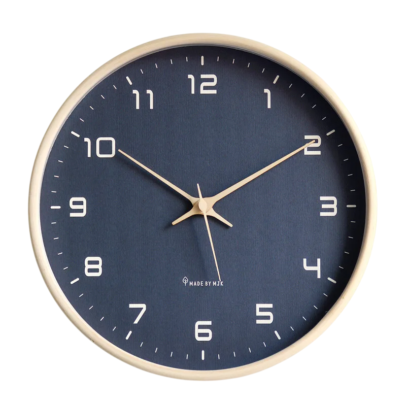 Horloge murale bois nordique chic