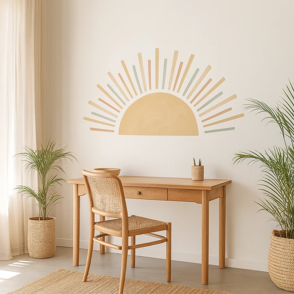 Sticker Mural Soleil Bohème-Déco Bohème