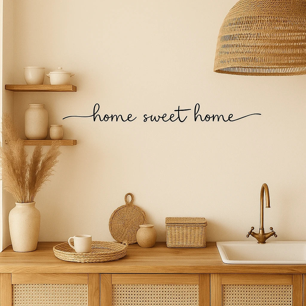 Sticker Mural “Home Sweet Home”-Déco Bohème