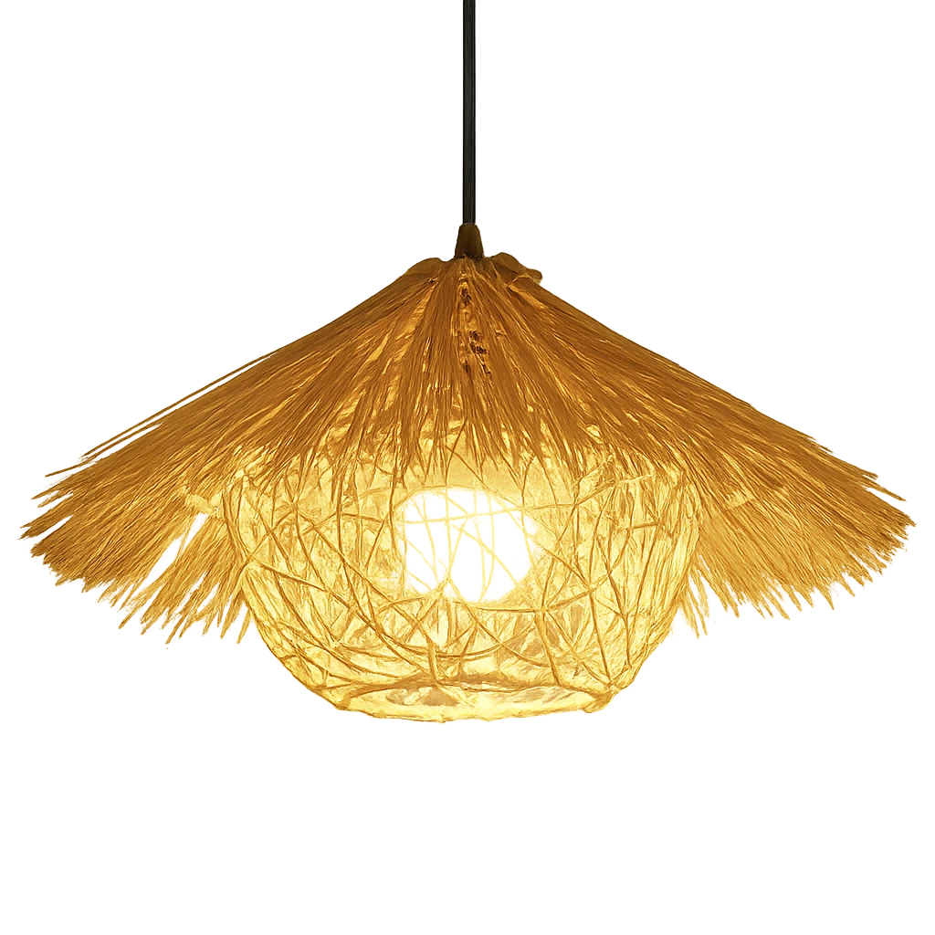 Suspension Bohème En Rotin Tissé 60x30cm-Déco Bohème