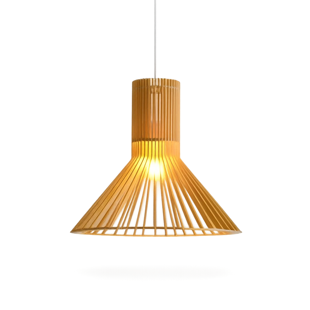 Suspension Nordique Rétro En Bois Massif 42x45cm-Déco Bohème