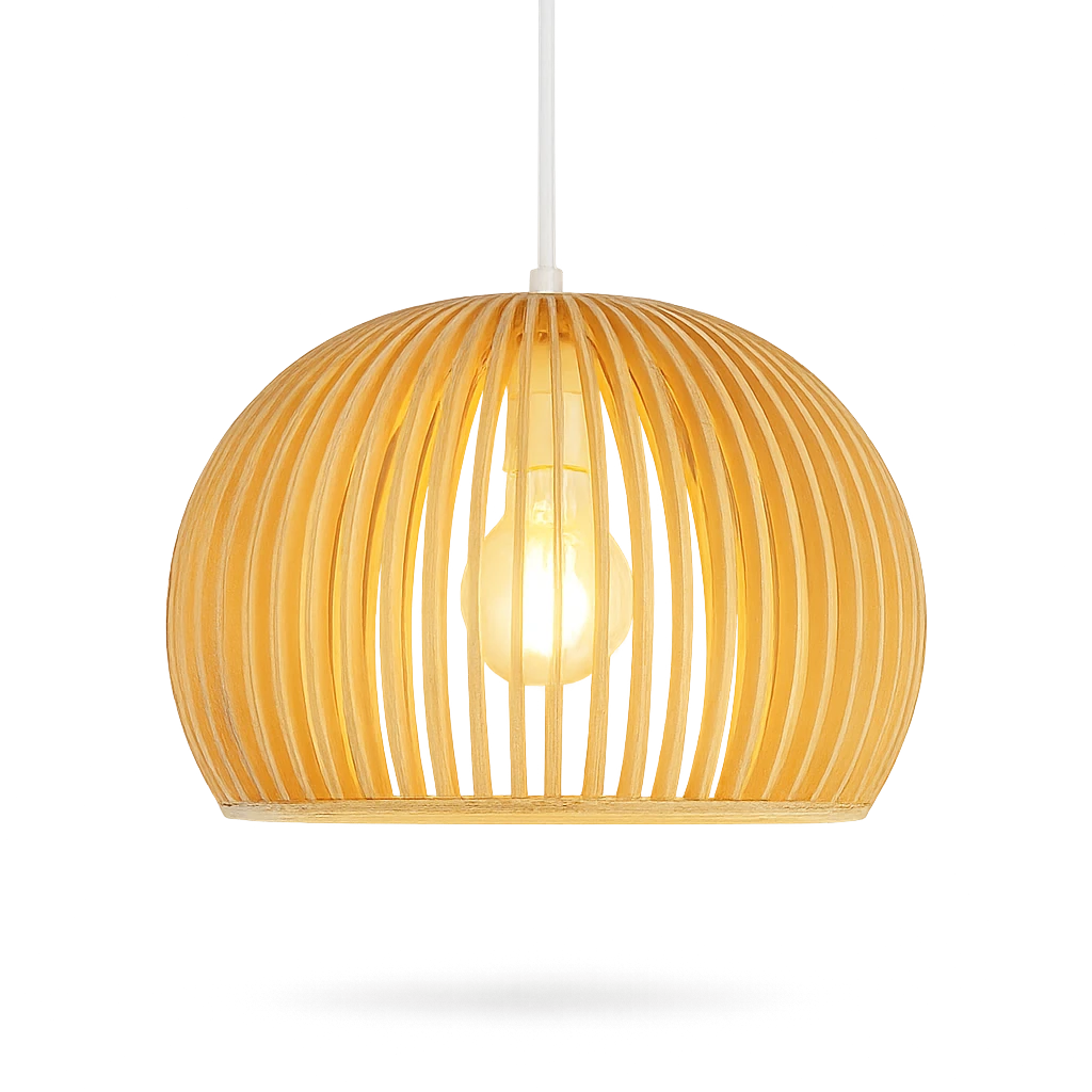 Suspension Nordique Rétro En Bois-Déco Bohème