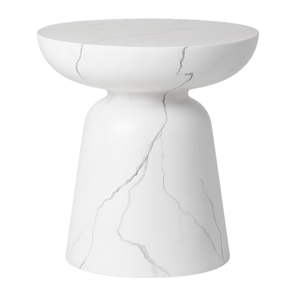 Table Basse Ronde Design Scandinave 40X45cm-Déco Bohème