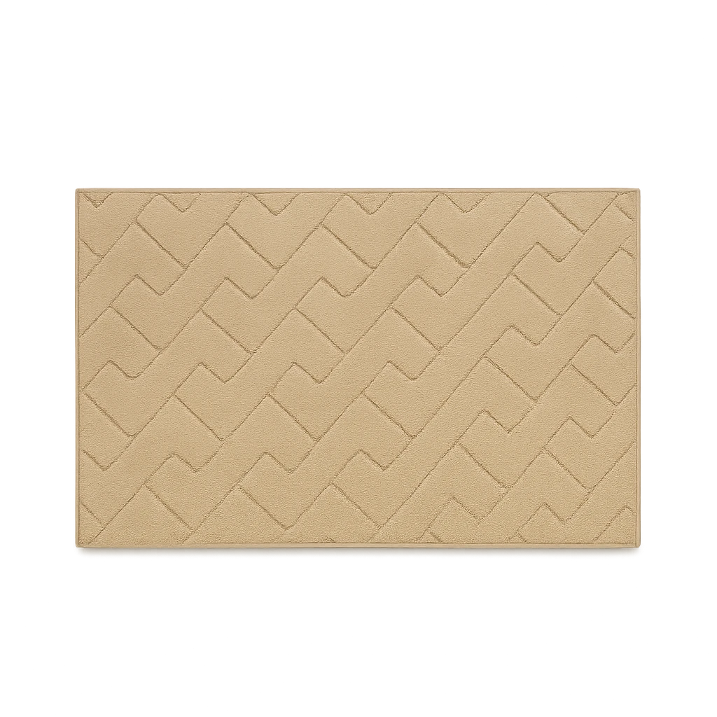 Tapis D’Entrée Microfibre Beige Ultra Absorbant-Déco Bohème