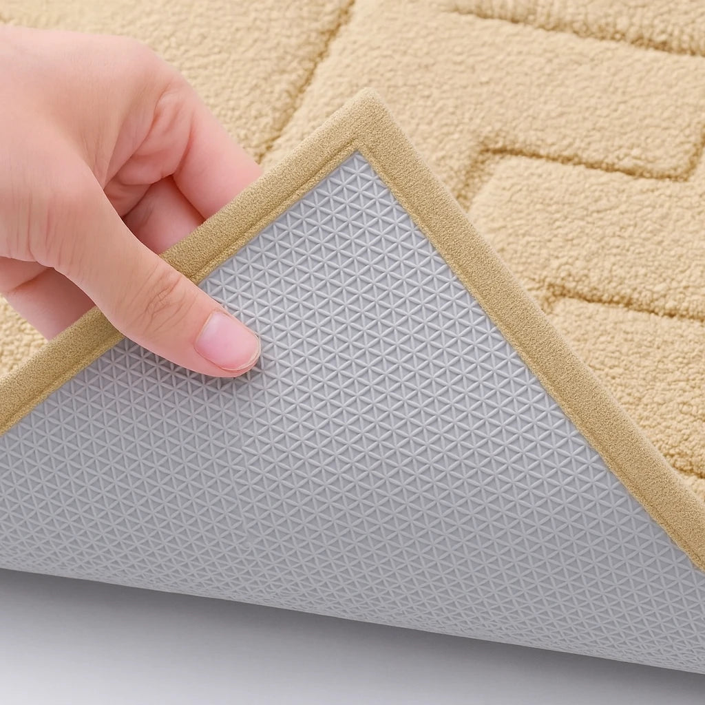 Tapis D’Entrée Microfibre Beige Ultra Absorbant-Déco Bohème