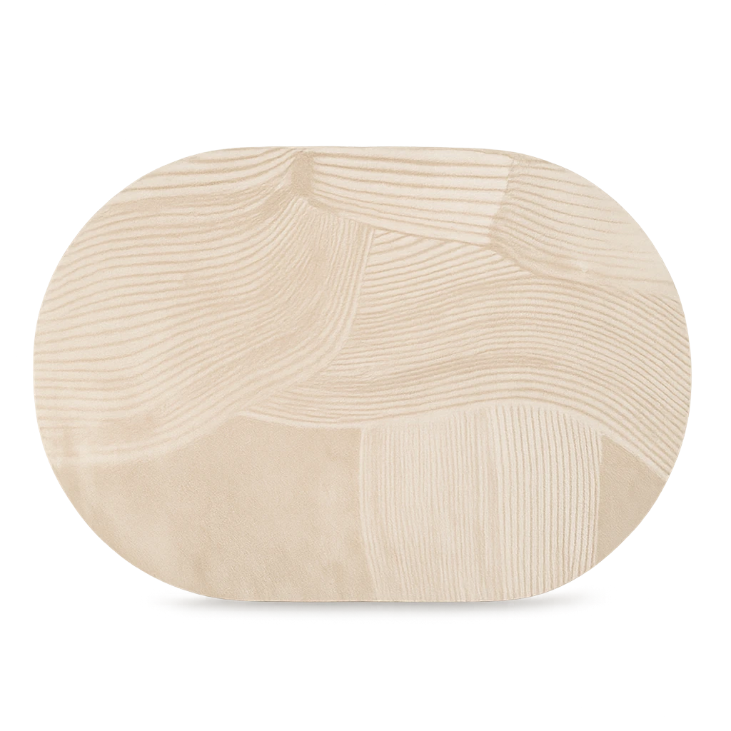 Tapis De Bain Absorbant Antidérapant Lunara Ovale-Déco Bohème