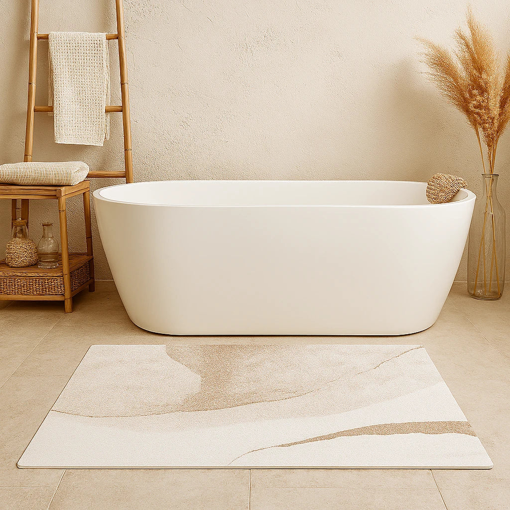 Tapis De Bain Absorbant Antidérapant Néora Rectangle-Déco Bohème