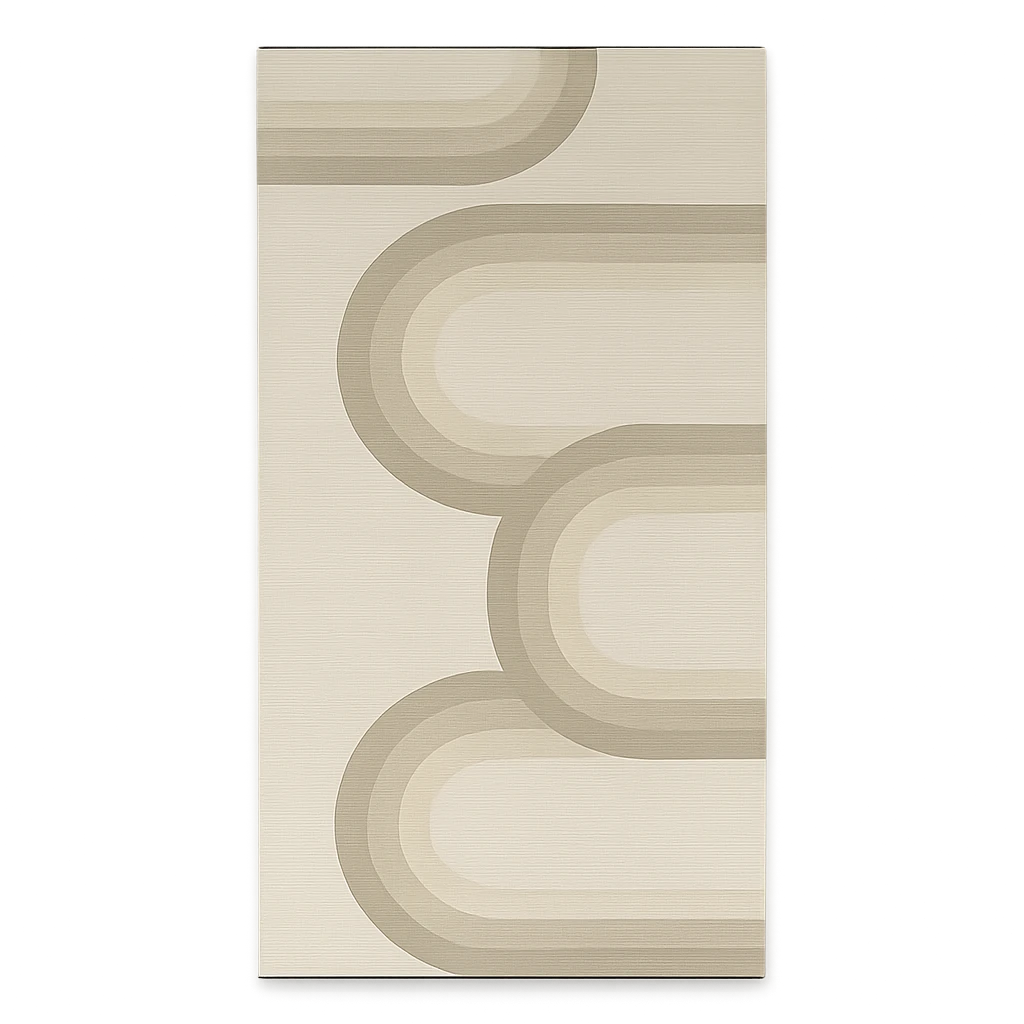 Tapis De Cuisine Antidérapant Courbes Dégradées Elaya-Déco Bohème