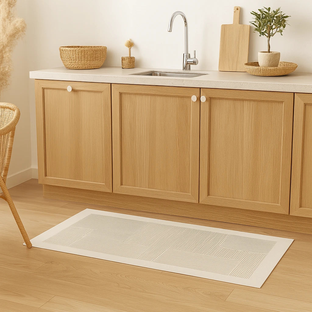 Tapis De Cuisine Antidérapant Design Moderne Linea Zen-Déco Bohème